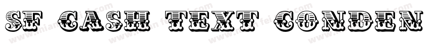 SF Cash Text Condens字体转换